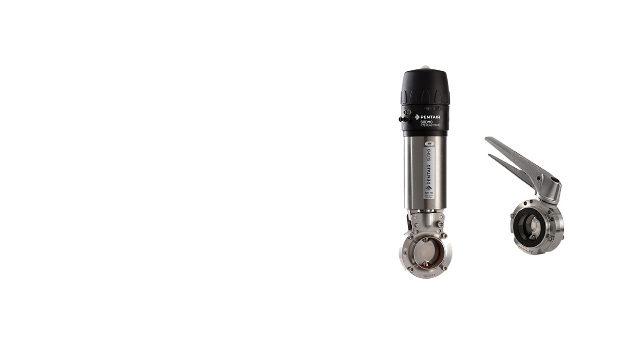Südmo Hygienic Butterfly Valves F250/F251 are used in all segments of hygienic applications, featuring both manual and pneumatic drive options.