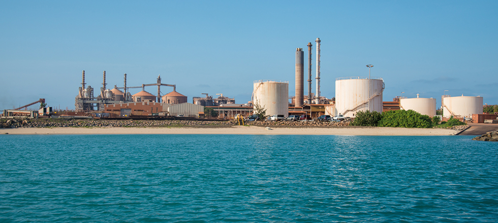 Hero Image Factory at water side